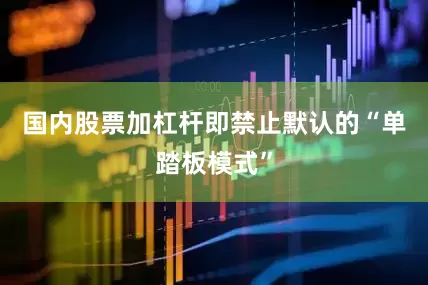 国内股票加杠杆即禁止默认的“单踏板模式”
